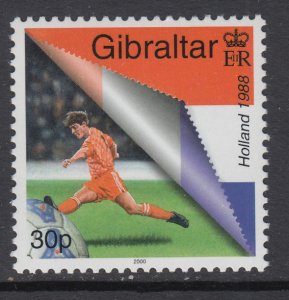 Gibraltar 833 Soccer MNH VF
