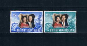 Virgin Islands 241-42 MLH set 25th wedding anniv Issue 1972 (V0529)