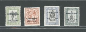 1935 Papua  - Stanley Gibbons n. 150-53 - Silver Jubilee  - 4 values - MNH**