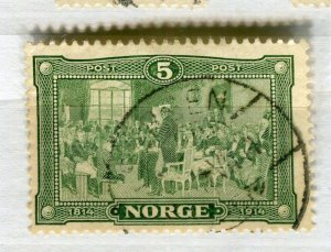 NORWAY; 1914 early Independence Anniversary issue used 5ore. value