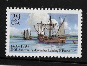 UNITED STATES, 2805, MNH,1492-1993 SHIPS