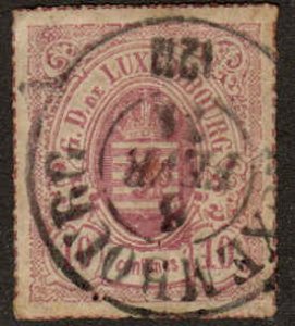 Luxembourg  #19  Used   CV $4.00