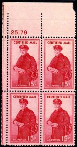 MALACK FA1 VF NH Plate Blocks of 4, Nice!  (stock ph..MORE.. n2325