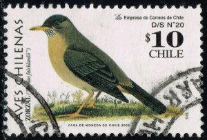 Chile #1385 Austral Thrush; Used