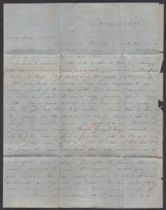 **US Stampless Cover, Folded Letter, Rahway, NJ,  January 4, 1846, Paid