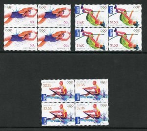 Australia SG3804/6 2012 Olympic Games 2nd Issue Set Blocks of 4 U/M