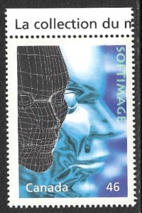 CANADA 1999 46c ANIMATION Software Single from Millenium Series Sc 1818b MNH