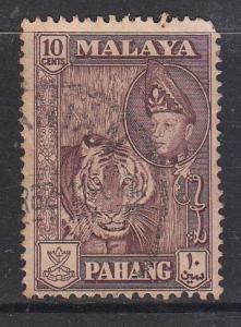 Malaya Pahang 1957 Sc 77 10c Used