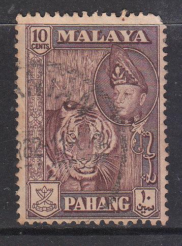 Malaya Pahang 1957 Sc 77 10c Used