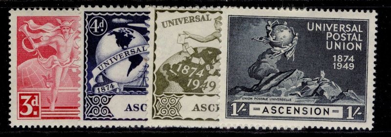 ASCENSION GVI SG52-55, 1949 ANNIVERSARY of UPU set, M MINT.