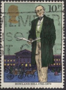 Great Britain 871 (used) 10p Rowland Hill (1979)