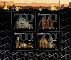 Lithuania 2023, 700 years Vilnius s/s, MNH