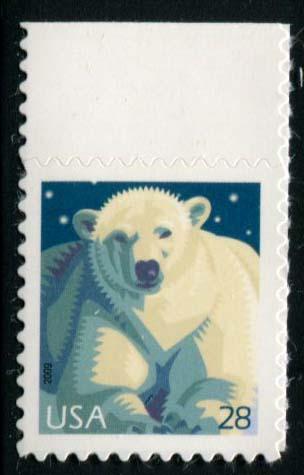 4387 US 28c Polar Bear SA, MNH cv $0.75