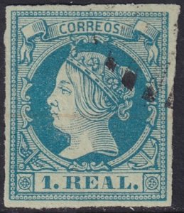 Spain 1860 Sc 53 used