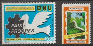 Central African Republic SC C83, C86 MNH