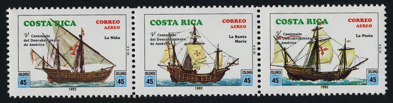 Costa Rica C924 MNH Christopher Columbus, Sailing Ships