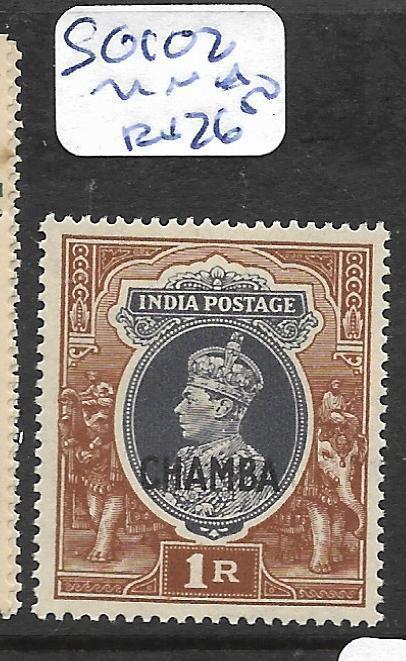 INDIA CHAMBA (P0512B) KGVI 1R  SG 102    MNH