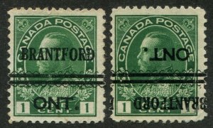 Canada Precancel BRANTFORD 3-104, 3-104-I