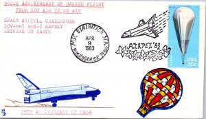 Apr 9 1983 - Challenger  STS-6 Returns to Earth - Muskogee, Ok - F36518