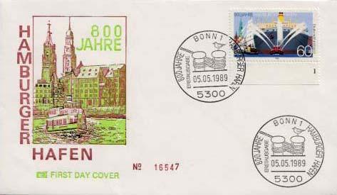 Germany, First Day Cover, Ships