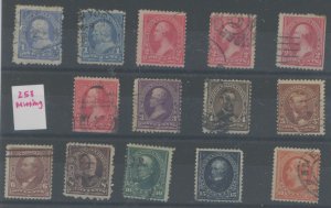 United States #246-260 Used Single