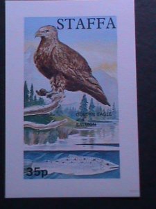 SCOTLAND-STAFFA-BEAUTIFUL LOVELY BIRD- IMPERF:MNH S/S VF WE SHIP TO WORLDWIDE