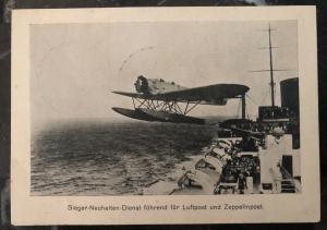 1931 Hamburg Germany RPPC Postcard Mophila Airmail Cover News Service