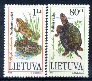 1993 Lithuania 545-546 Reptiles 1,50 €