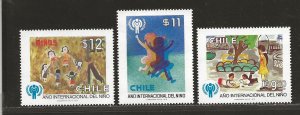 CHILE SC# 553-55   FVF/MNH