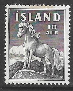 Iceland 311: 10a Icelandic Pony, MH, F-VF