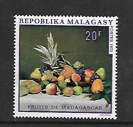 MALAGASY REPUBLIC,446, MINT HINGED, FRUITS OF MADAGASCAR