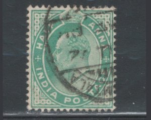 India 1902 King Edward VII 1/2a Scott # 61 Used