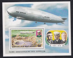 Malagasy # 545-548 & C158-159, C160, Zeppelin 75th anniversary NH, 1/2 Cat.