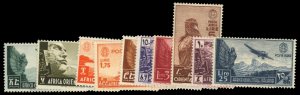 Italian Colonies, Italian East Africa #C1/11 Cat$378, 1938 Airpost, complete ...