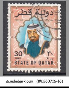 QATAR - 1987 SHEIKH KLALIFE SCOTT#692 - 1V - USED