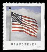 PCBstamps  US #5055 Bk Sgl {47c}U.S. Flag, MNH, (16)