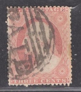 US Stamp #26 3c Dull Red Washington Type I USED SCV $10.00. Fantastic Boston ...