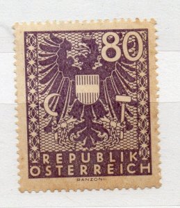 Austria 1945 Early Issue Fine Mint Hinged 80g. NW-264604