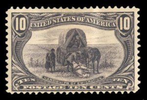 United States, 1898 Trans-Mississippi Issue #290 Cat$140, 1898 10c gray viole...