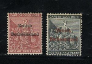 Bechuanaland 3,4   Mint  1886 PD