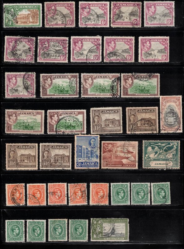 Jamaica Lot Of Used Issues All Eras - Duplication & Some Faults CV $150++