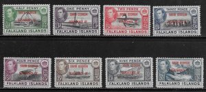 Falkland Islands Dependencies Scott #'s 3L1 - 3L8 MH