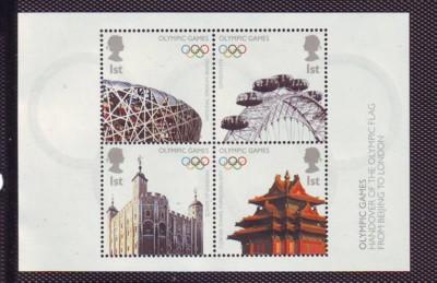 Great Britain Sc 2593 2008 2012 Olympics stamp sheet mint NH