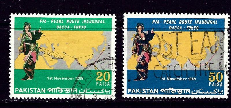 Pakistan 279-80 Used 1969 set