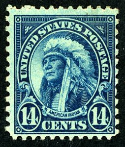 U.S. #695 MINT OG HR