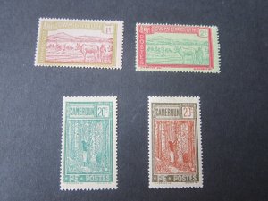 French Cameroun 1925 Sc 170-71,78-9 MH