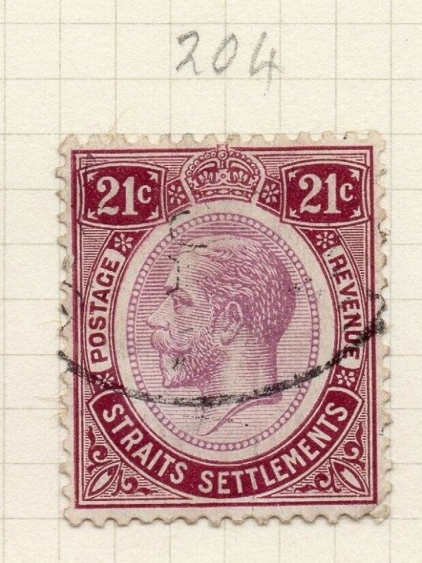 Malaya Straights Settlements 1912 Early Issue Fine Used 21c. 281284