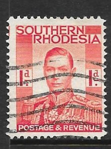 Southern Rhodesia 43: 1d George VI, used, F-VF