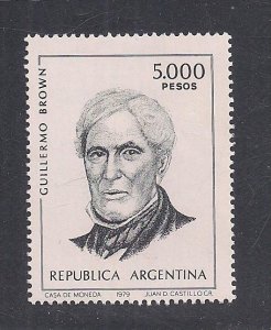 ARGENTINA SC# 1262   FVF/MNH  1980