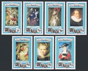 Grenada 857-863,864,MNH. Mi 896-902,Bl.72. Peter Paul Rubens,400,1978.Portraits.